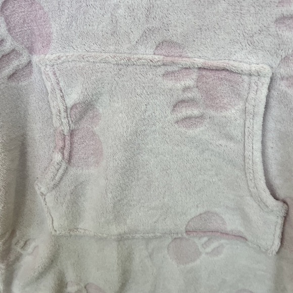 Disney Pajama Sherpa Hoodie Women XS Pink Pajama Pullover Robe Cover Mickey Ears - Picture 7 of 13